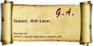 Gunst Adrienn névjegykártya